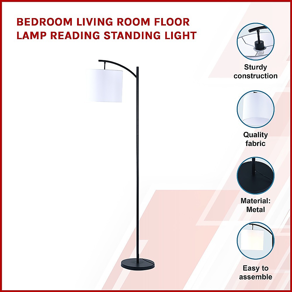 Bedroom Living Room Floor Lamp Reading Standing Light - TRENDZ