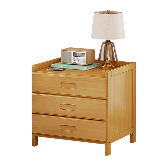 Bamboo Bedside Table Nightstand Storage Bedroom Sofa Side Stand - TRENDZ