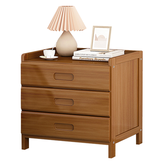Bamboo Bedside Table Nightstand Storage Bedroom Sofa Side Stand - TRENDZ