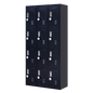12-Door Locker for Office Gym Shed School Home Storage - 4-Digit Combination Lock