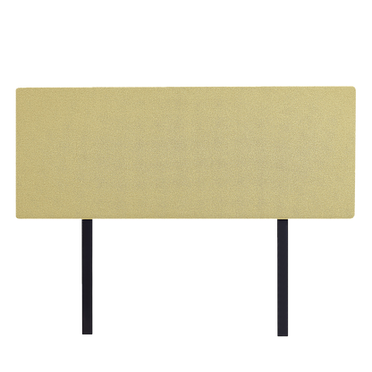 Linen Fabric Double Bed Deluxe Headboard Bedhead - Sulfur Yellow