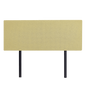 Linen Fabric Double Bed Deluxe Headboard Bedhead - Sulfur Yellow