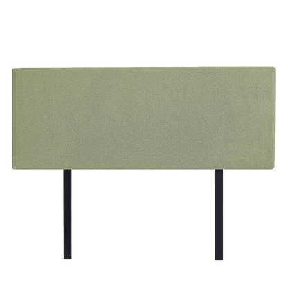 Linen Fabric Double Bed Deluxe Headboard Bedhead - Olive Green