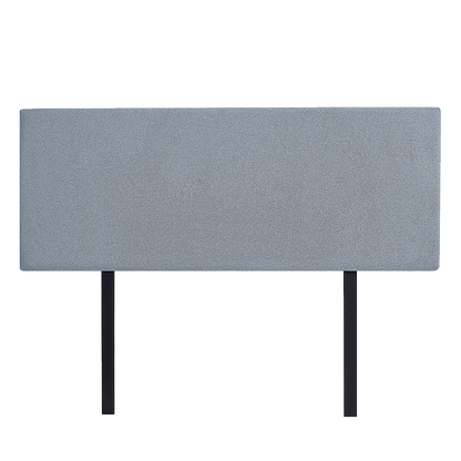 Linen Fabric Double Bed Deluxe Headboard Bedhead - Berlin Blue