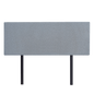 Linen Fabric Double Bed Deluxe Headboard Bedhead - Berlin Blue