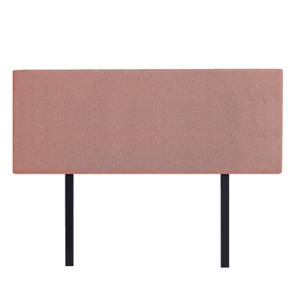 Linen Fabric Queen Bed Deluxe Headboard Bedhead - Pearl Copper Brown