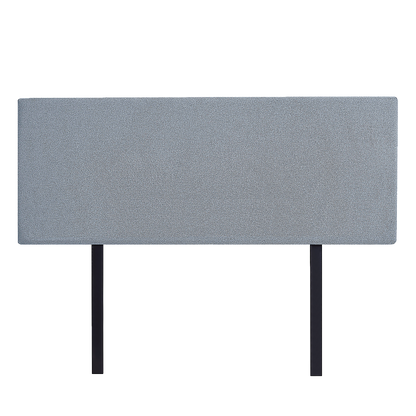Linen Fabric Queen Bed Deluxe Headboard Bedhead - Berlin Blue