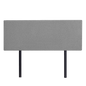 Linen Fabric Queen Bed Deluxe Headboard Bedhead - Night Ash