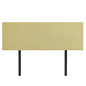 Linen Fabric King Bed Deluxe Headboard Bedhead - Sulfur Yellow