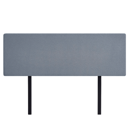Linen Fabric King Bed Deluxe Headboard Bedhead - Berlin Blue