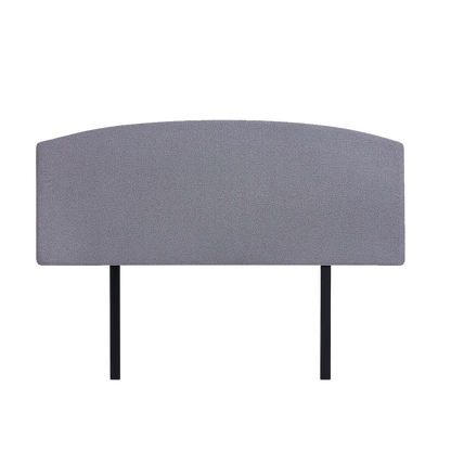 Linen Fabric Double Bed Curved Headboard Bedhead - Slate Ash