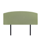 Linen Fabric Double Bed Curved Headboard Bedhead - Olive Green