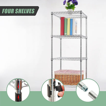 Modular Wire Storage Shelf 600 x 600 x 1800mm Steel Shelving - TRENDZ