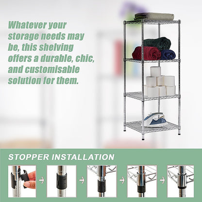 Modular Wire Storage Shelf 600 x 600 x 1800mm Steel Shelving - TRENDZ