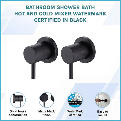 Della Francesca Bath &amp; Shower Mixer – Matte Black