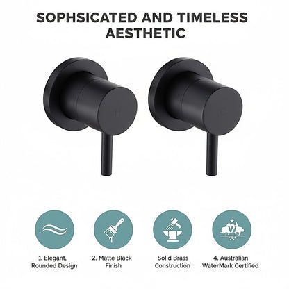 Della Francesca Bath &amp; Shower Mixer – Matte Black