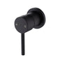 Della Francesca Round Shower & Bath Mixer Tap – Matte Black | Solid Brass, WaterMark Certified