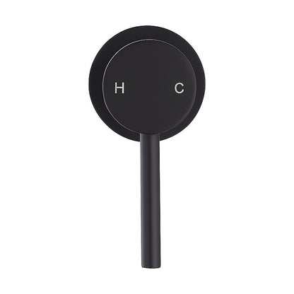 Della Francesca Round Shower & Bath Mixer Tap – Matte Black | Solid Brass, WaterMark Certified