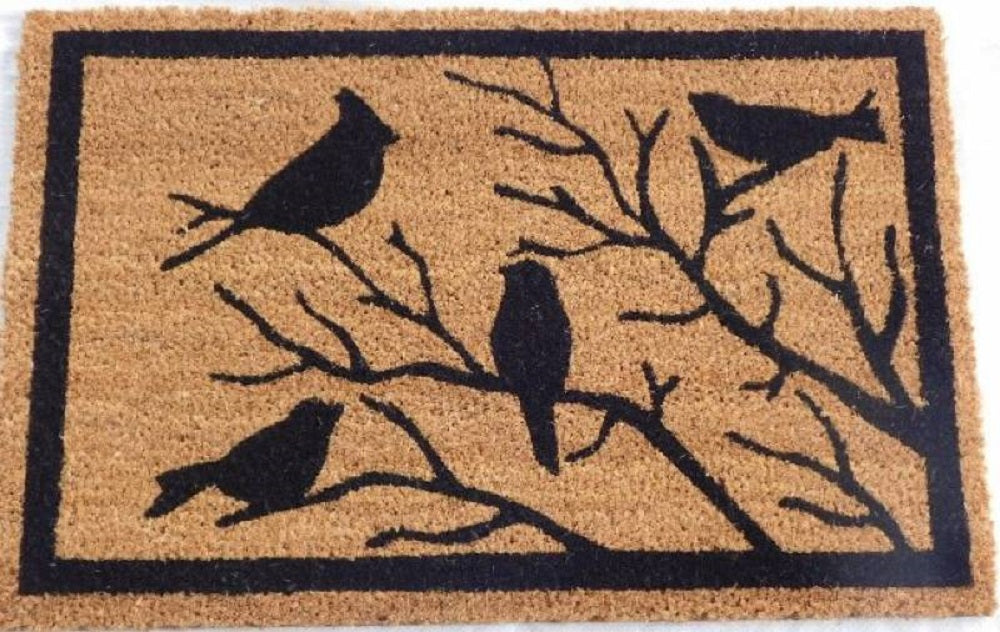 Tree & Bird Doormat Door Mat 60cm