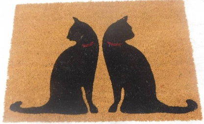 Red Collar Kitty Doormat 60x40cm