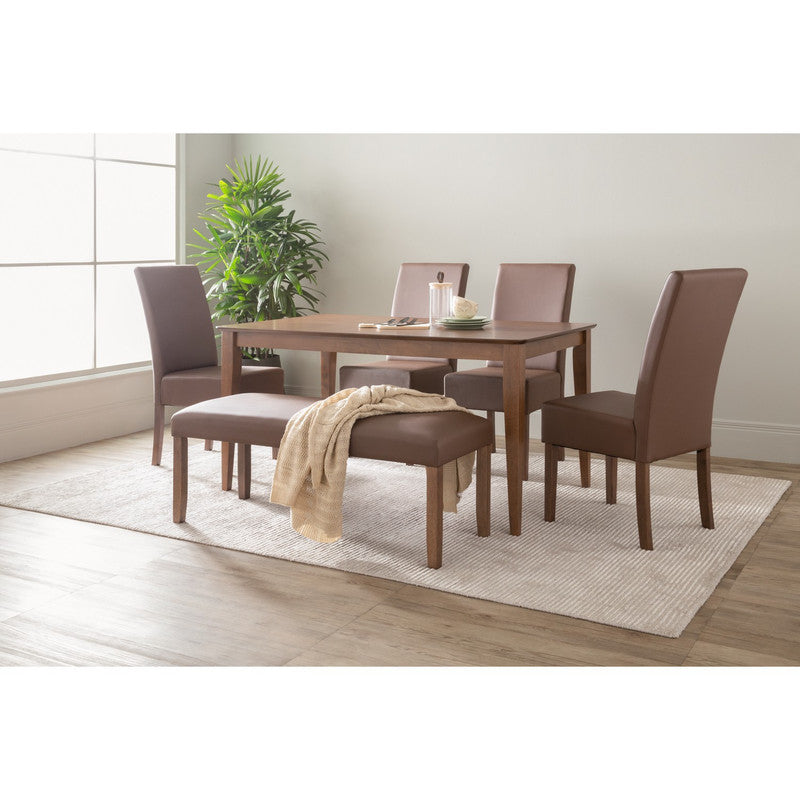 Allergo Dining Table 150cm Timber Dining Table - Cocoa - TRENDZ