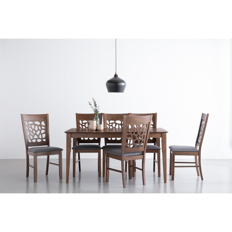 Allergo Dining Table 150cm Timber Dining Table - Cocoa - TRENDZ