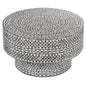 DIAMOND MOTHER OF PEARL COFFEE TABLE BLACK - TRENDZ