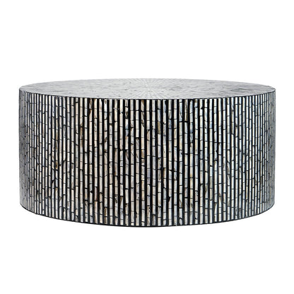 CORDELIA ROUND MOTHER OF PEARL COFFEE TABLE - TRENDZ