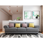 The Cloud Nine 3-Seater Sofa Slate Grey - TRENDZ