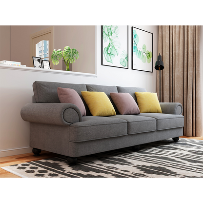 The Cloud Nine 3-Seater Sofa Slate Grey - TRENDZ